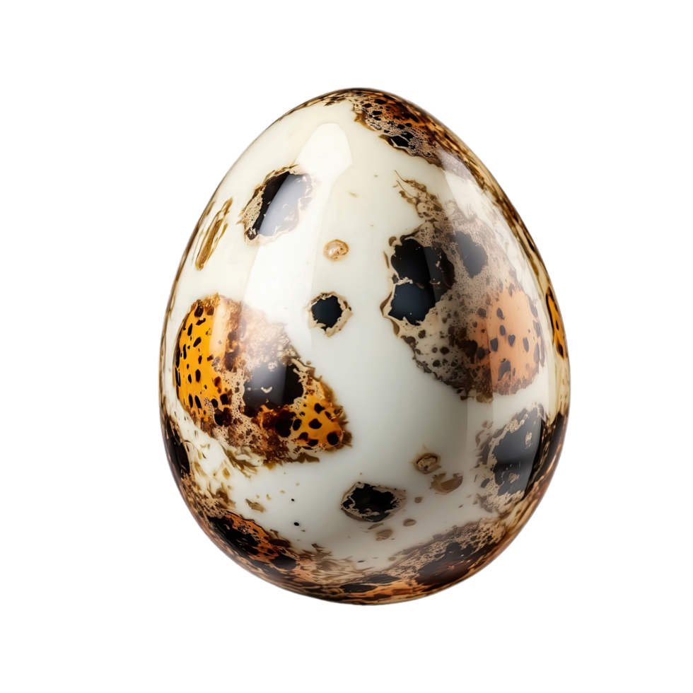 AI generated quail eggs isolated on transparent background png