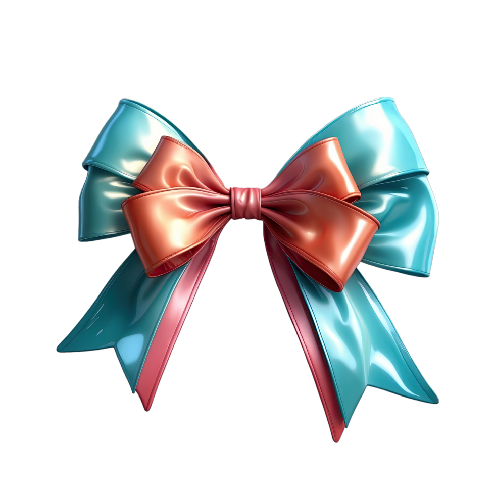 AI generated set bow isolated on transparent background png