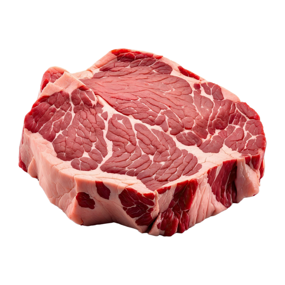 AI generated Prepared raw beef or steak for cooking solated on transparent background png