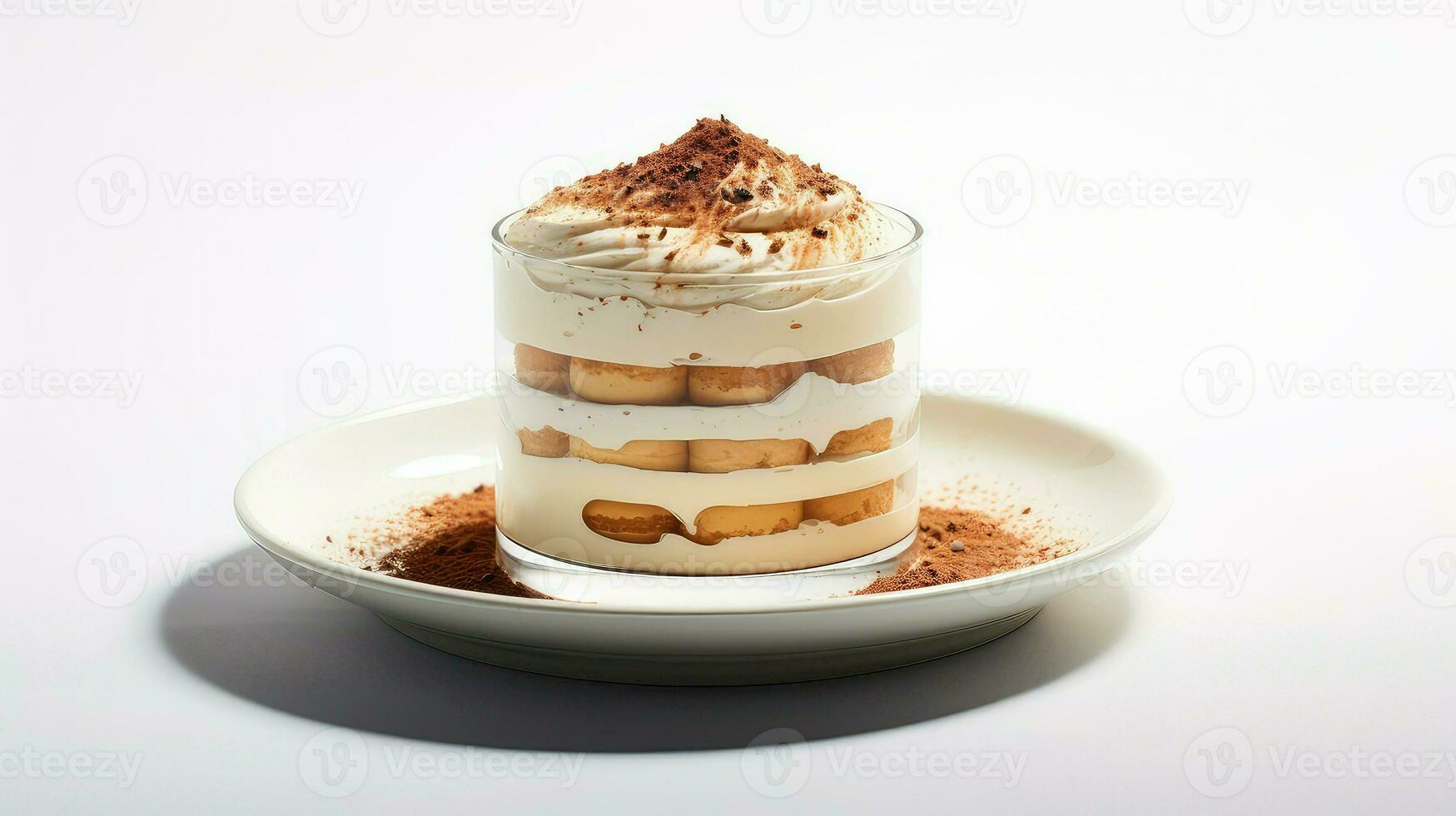 AI generated coffee background tiramisu food photo