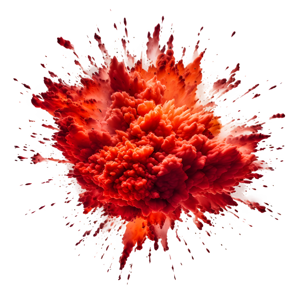 ai genererad transparent explosion gräns. ai genererad png