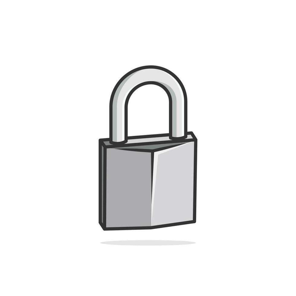 Padlock vector. Padlock For Secure Password vector illustration. Cyber security digital data protection concept