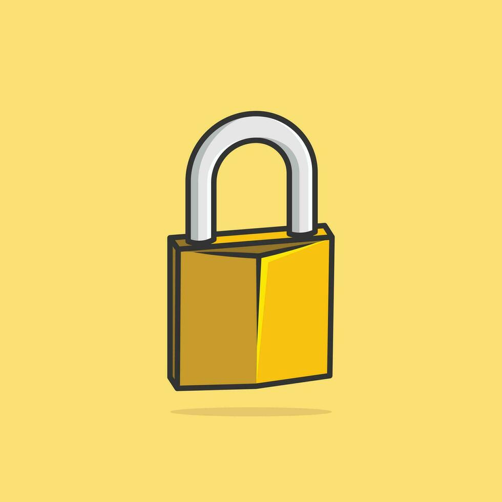 Padlock vector. Padlock For Secure Password vector illustration. Cyber security digital data protection concept