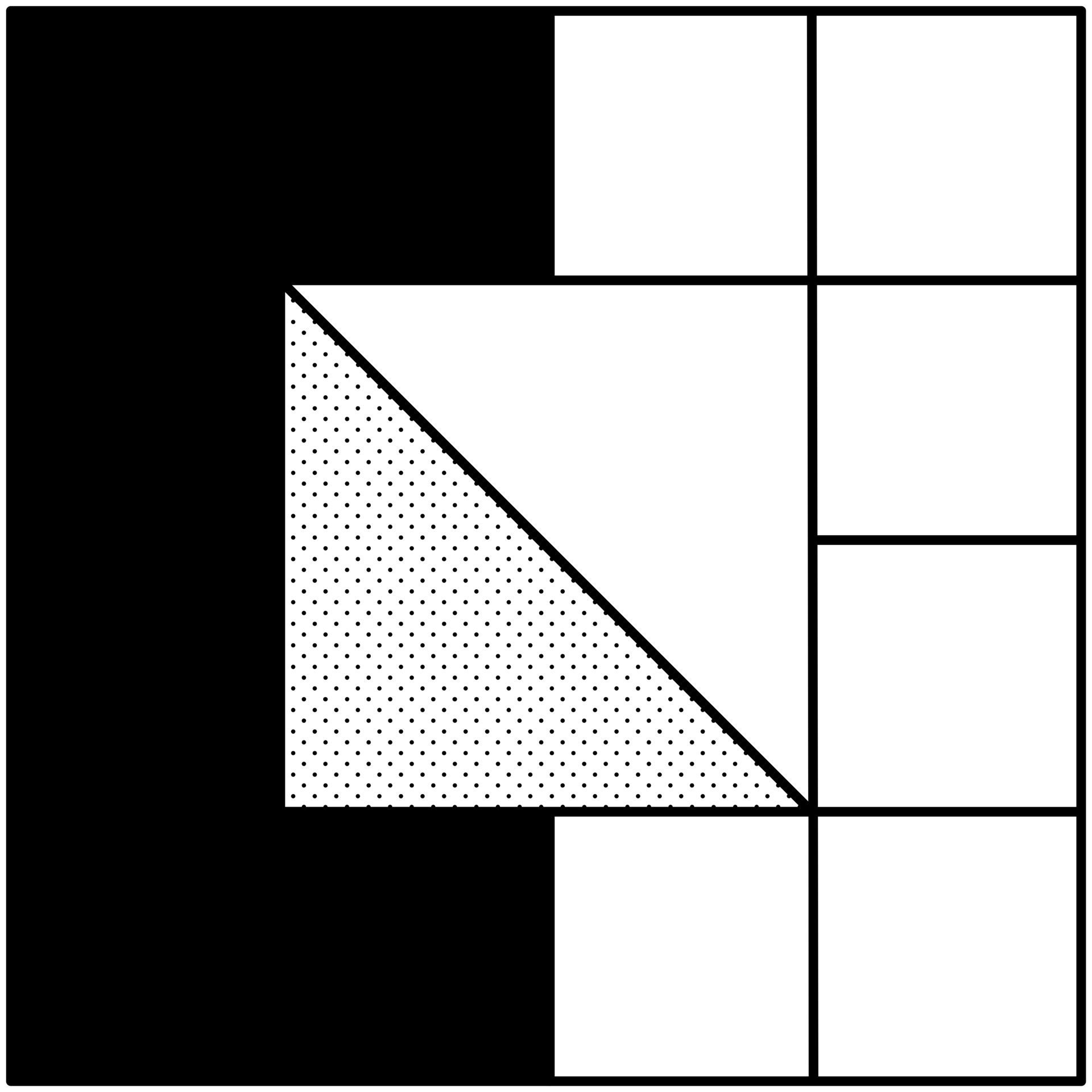 AI generated a square with a black and white square in it 35940670 PNG