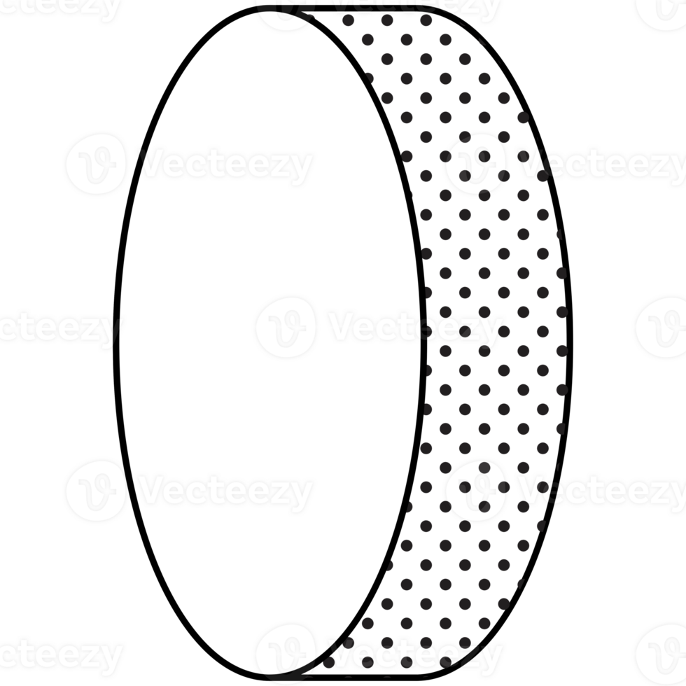 AI generated a circle with polka dots on it png