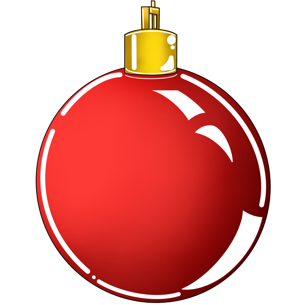 Colorful ball decoration on Christmas tree png