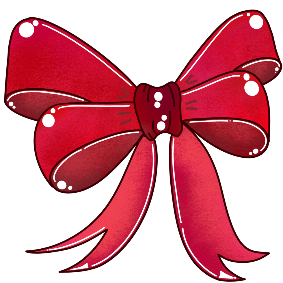 A red bow decoration png