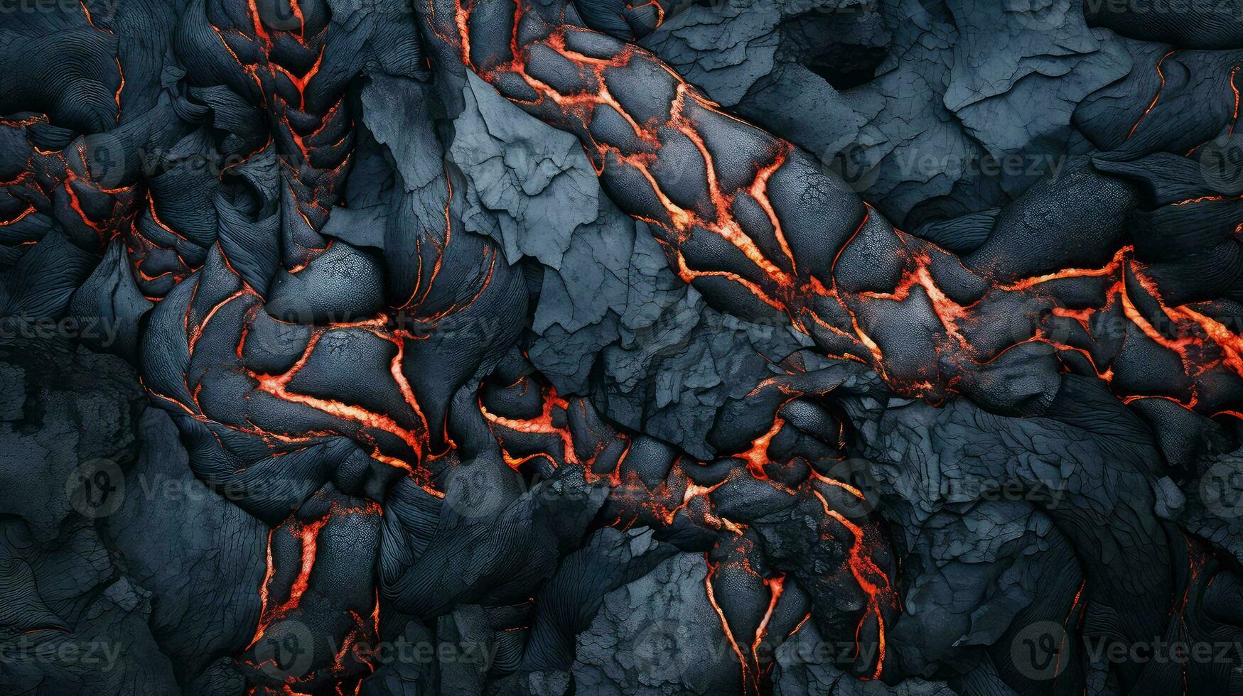 AI generated formation lava plateau landscape photo