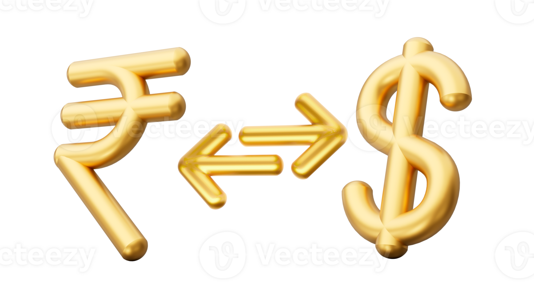 Currency Exchange INR To Dollar Gold Coin Money Sign Or Symbol 