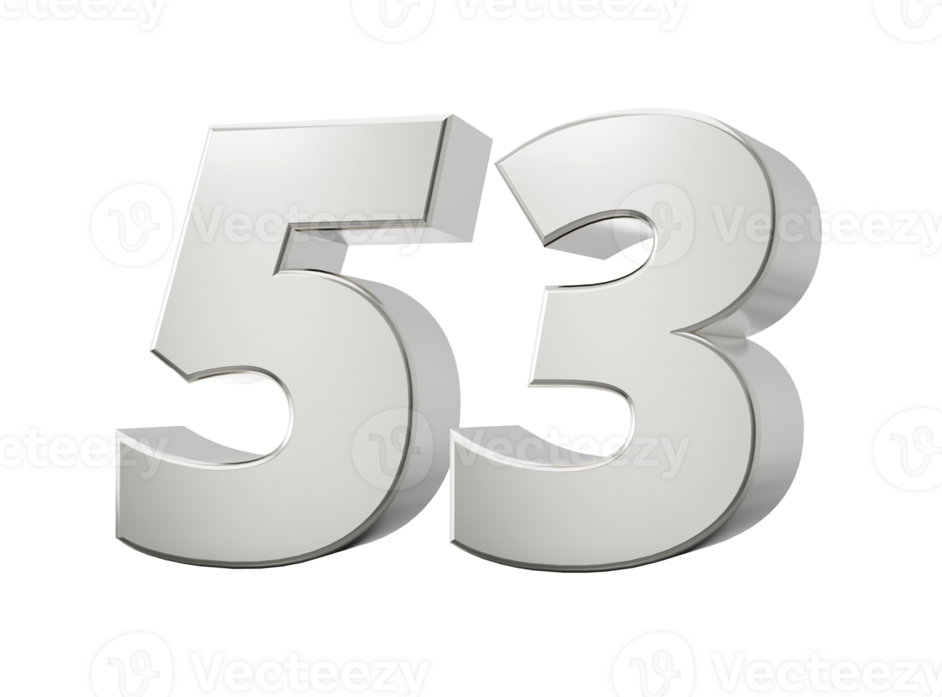 silver-3d-numbers-53-fifty- silver-3d-numbers-53-fifty-
