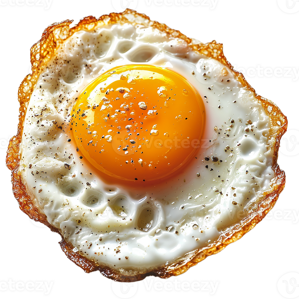 AI generated Sunny-Side-Up Eggs on Transparent Background png