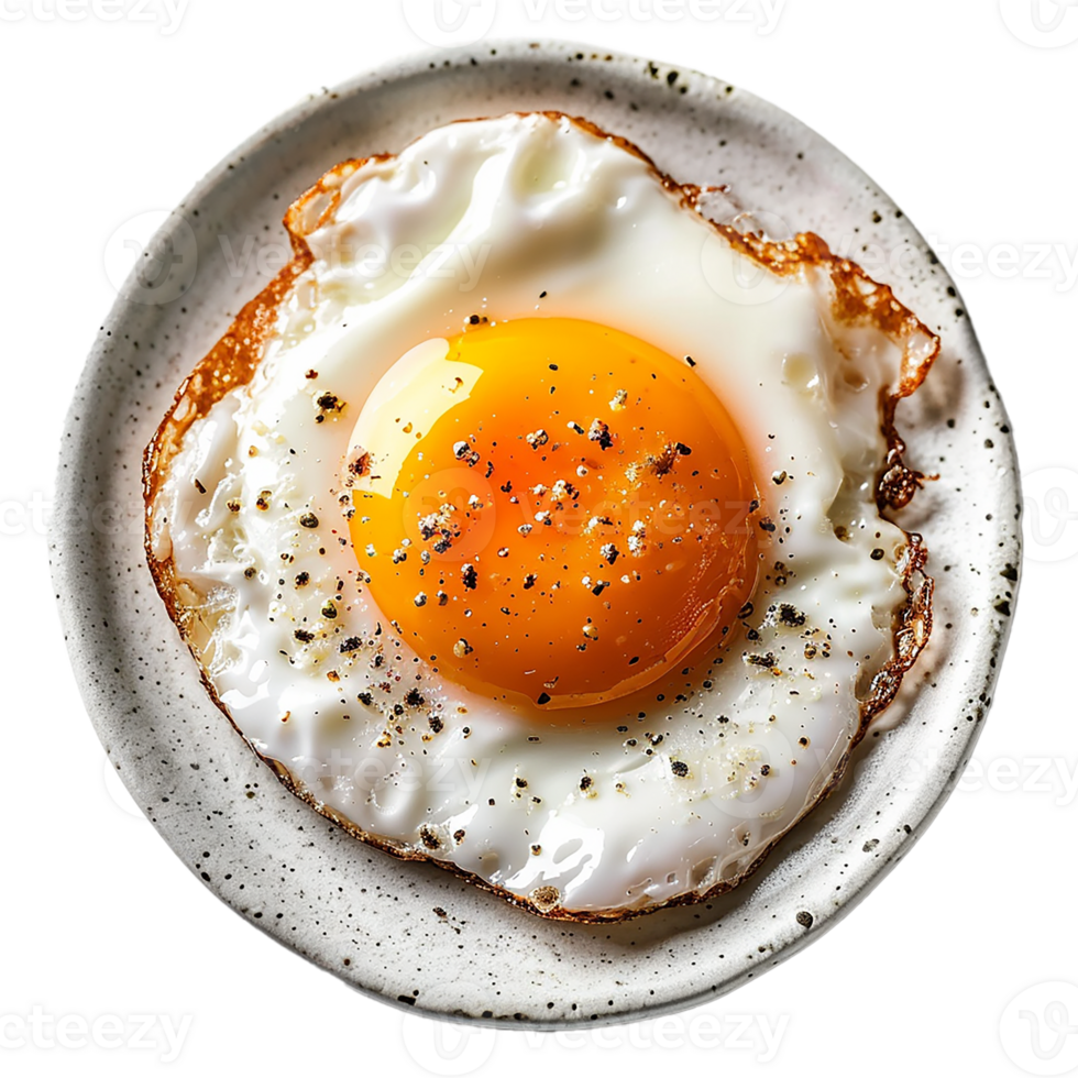 AI generated Sunny-Side-Up Eggs on Transparent Background png