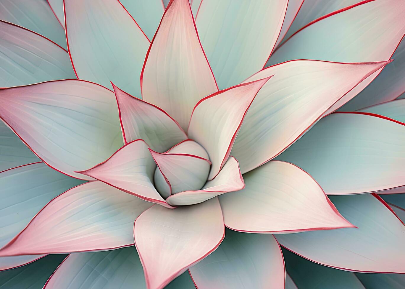 AI generated Agave leaves in trendy pastel colors for design backgrounds. AI Generated photo