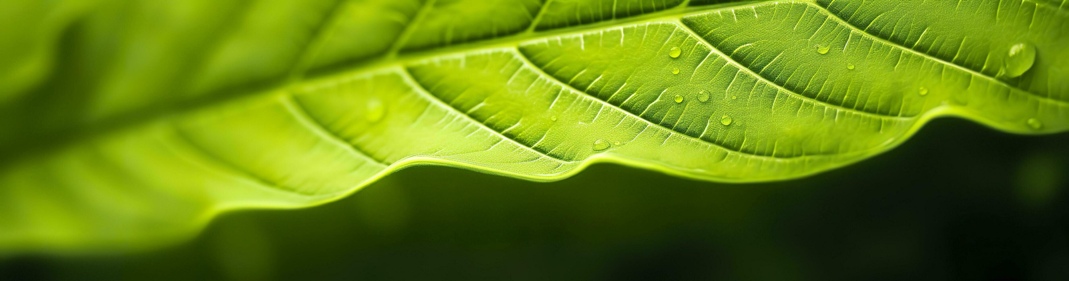 AI generated Green leaf nature background. AI Generated photo