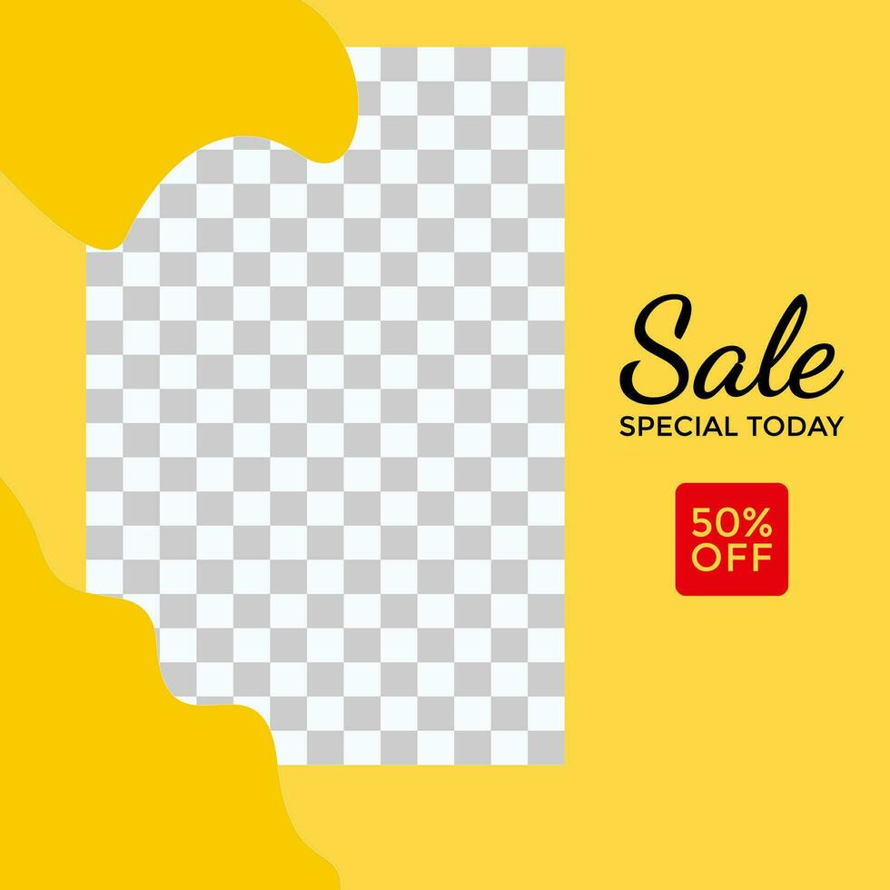 SOCIAL MEDIA POST. FASHION SALE DISCOUNT PROMOTION AND OFFER DESIGN. TEMPLATE BACKGROUND COVER VECTOR