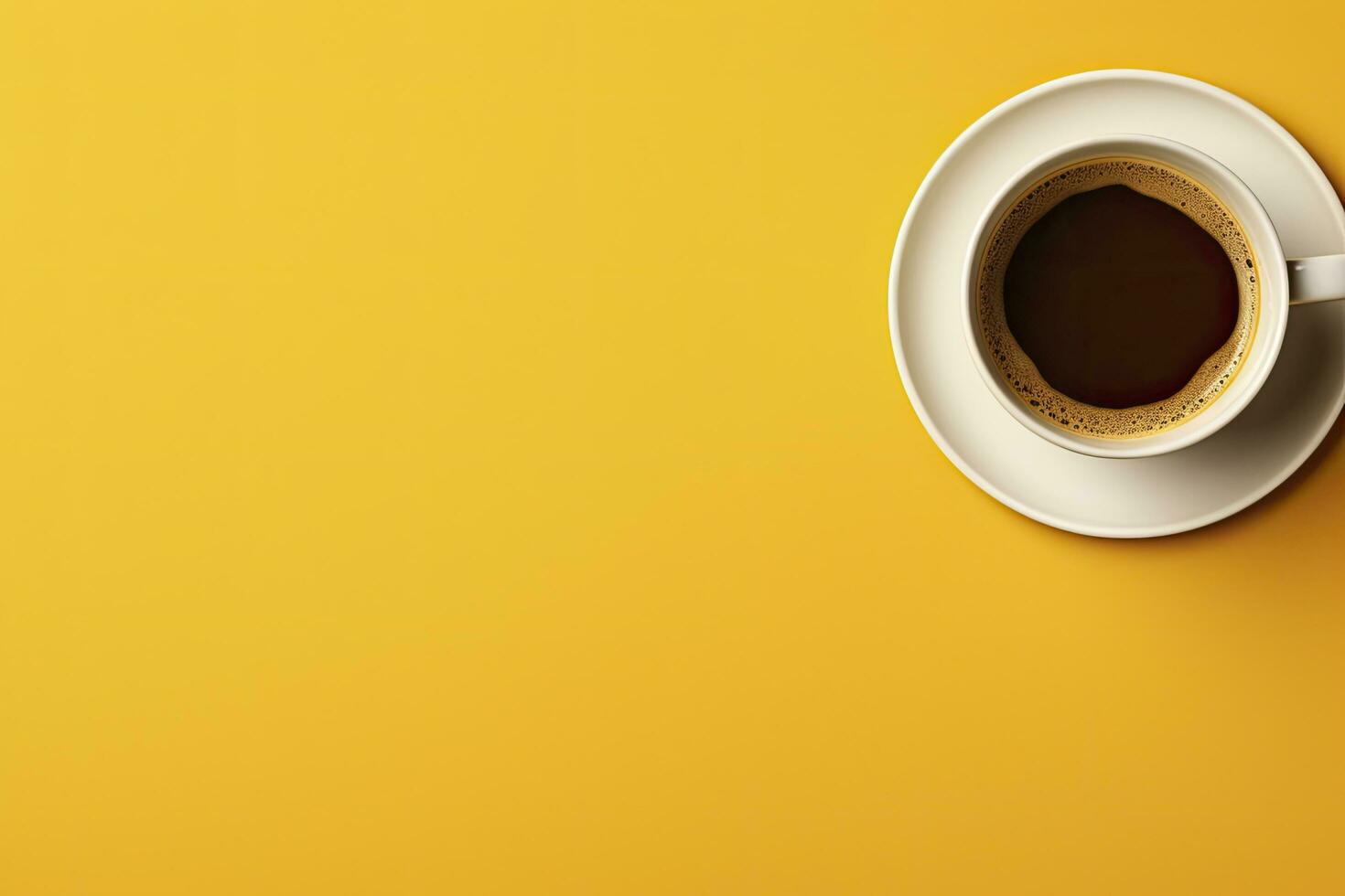 AI generated Good morning hot coffee. AI Generated photo
