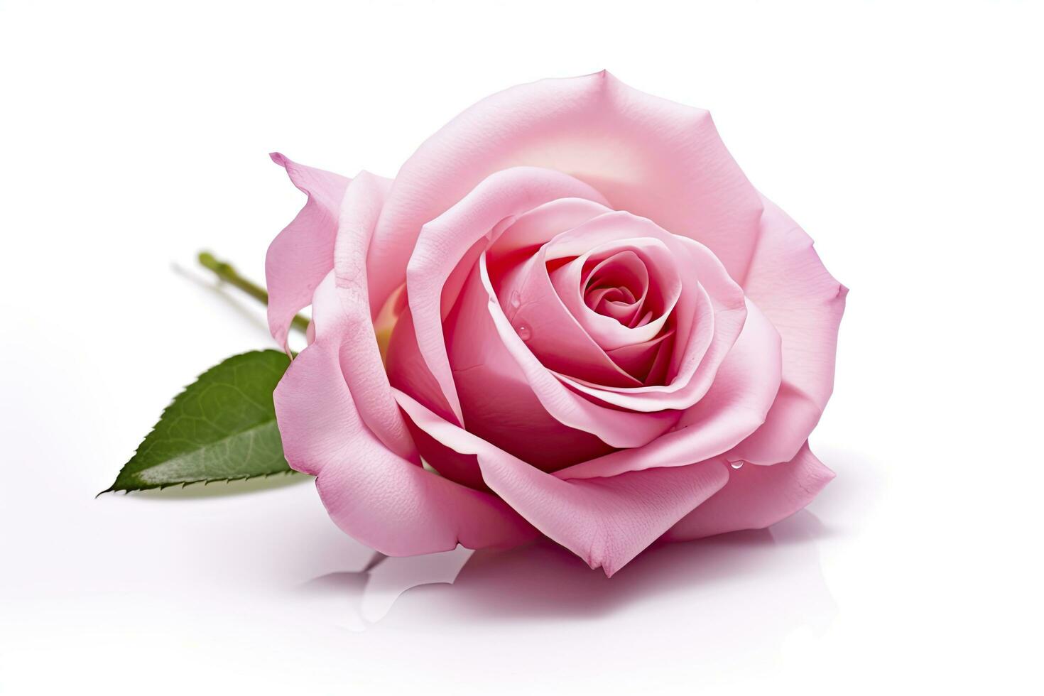 AI generated Pink rose isolated on white background. AI Generated photo