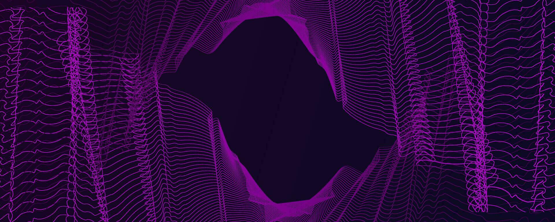 Geometric Abstract Wave Background. Tech background vector
