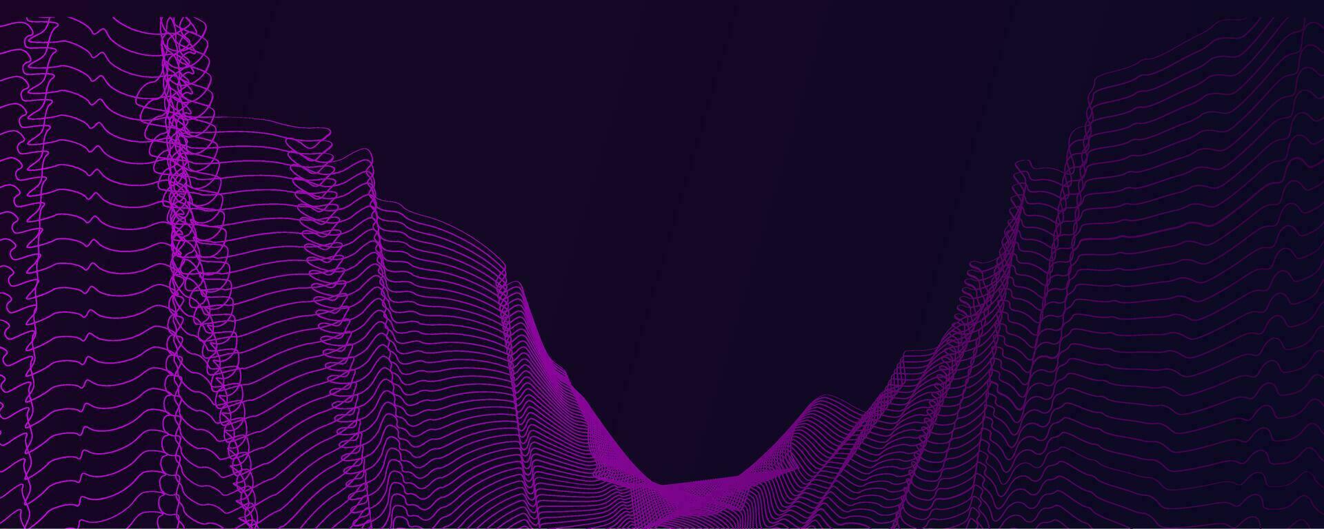 Geometric Abstract Wave Background. Tech background vector