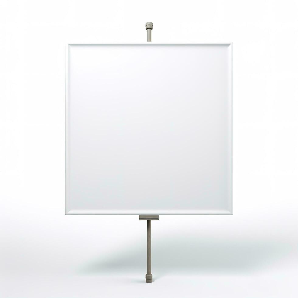 AI generated blank whiteboard on the wall. Generative AI photo