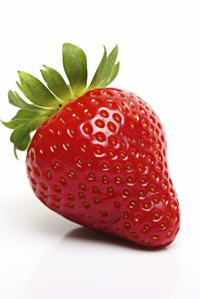 AI generated Strawberry isolated on white background. AI Generated. photo