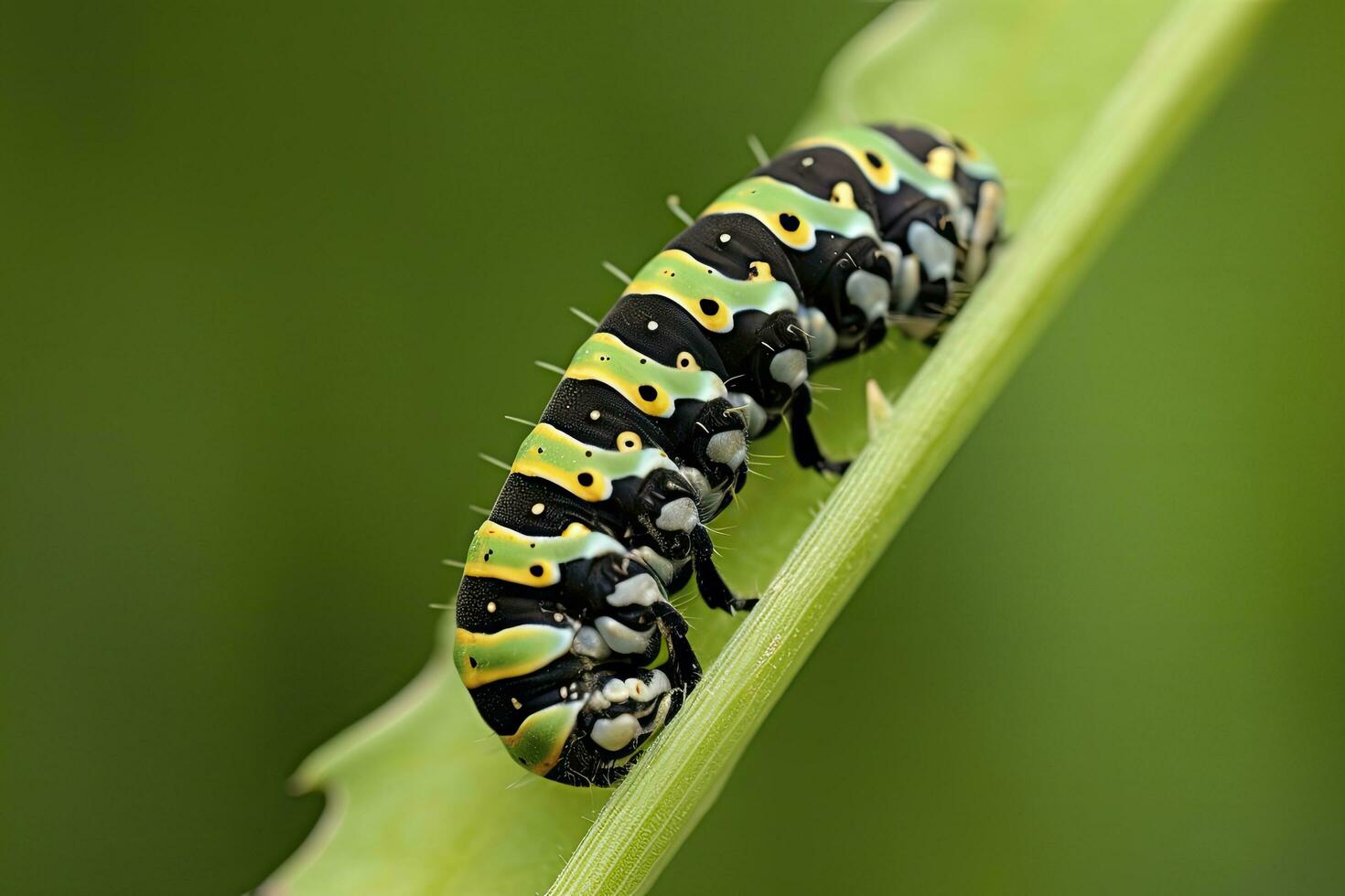 ai generado oruga encajar mariposa. generado ai. foto