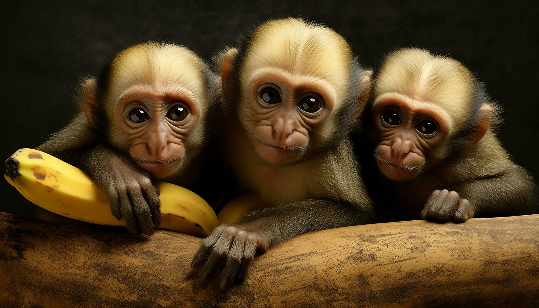 AI generated Natures  The Playful Monkeys photo