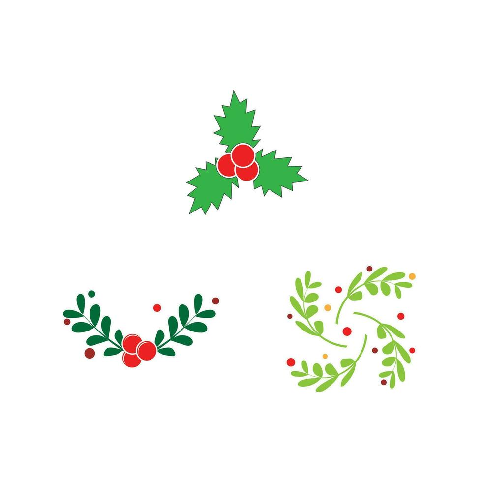 Christmas logo vector symbol template and design