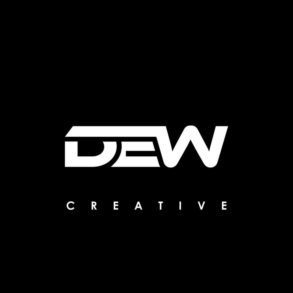 DEW Letter Initial Logo Design Template Vector Illustration