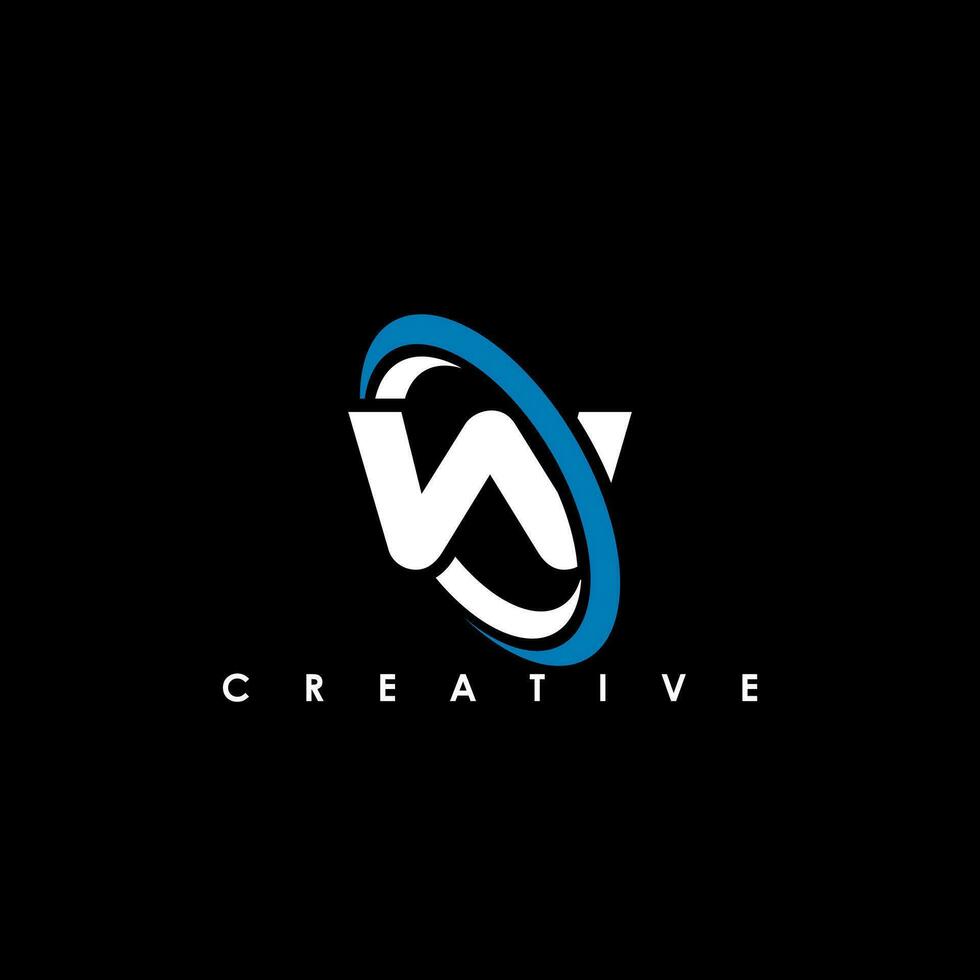 WO Letter Initial Logo Design Template Vector Illustration