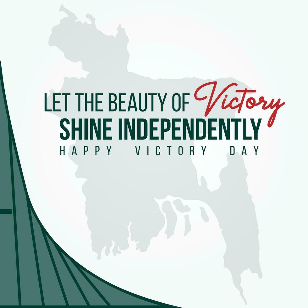 Bangladesh independence day 16 december independence day post template vector