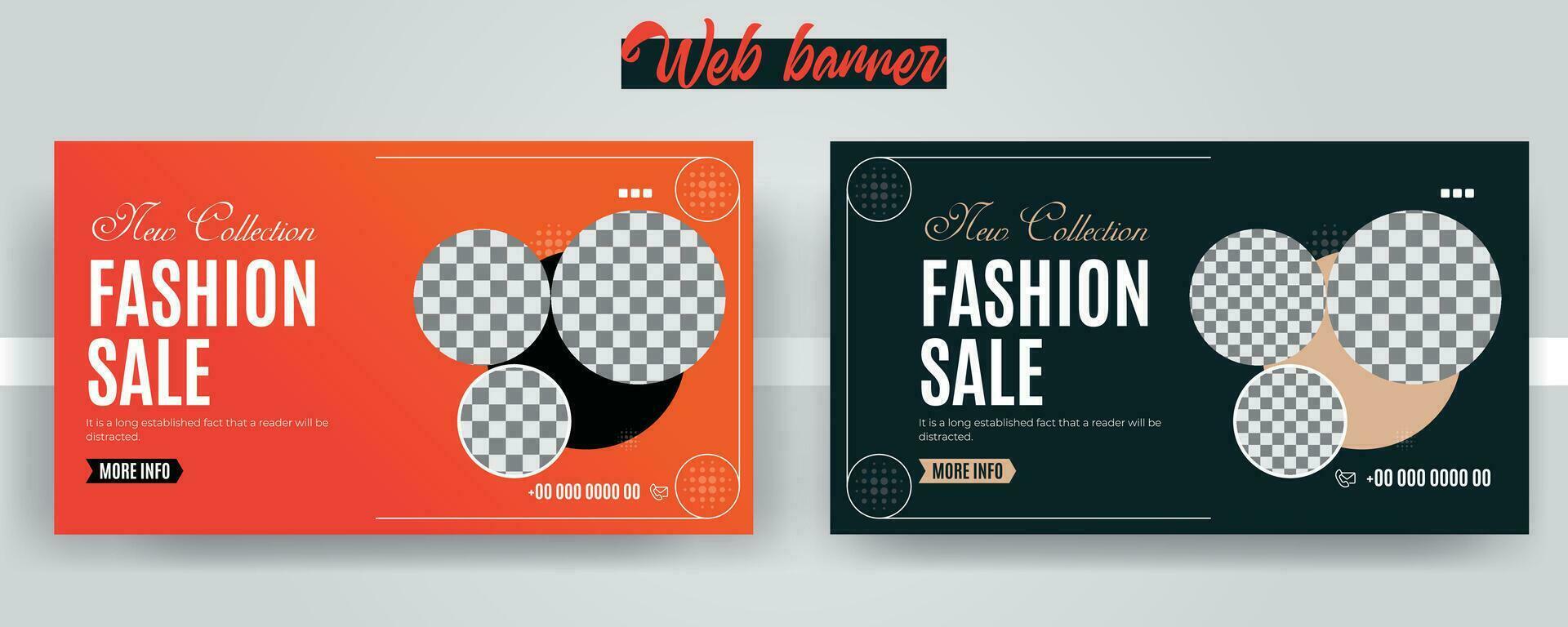 Fashion sale template, Fashion Sale promotion for web template design, Commercial used template design, vector