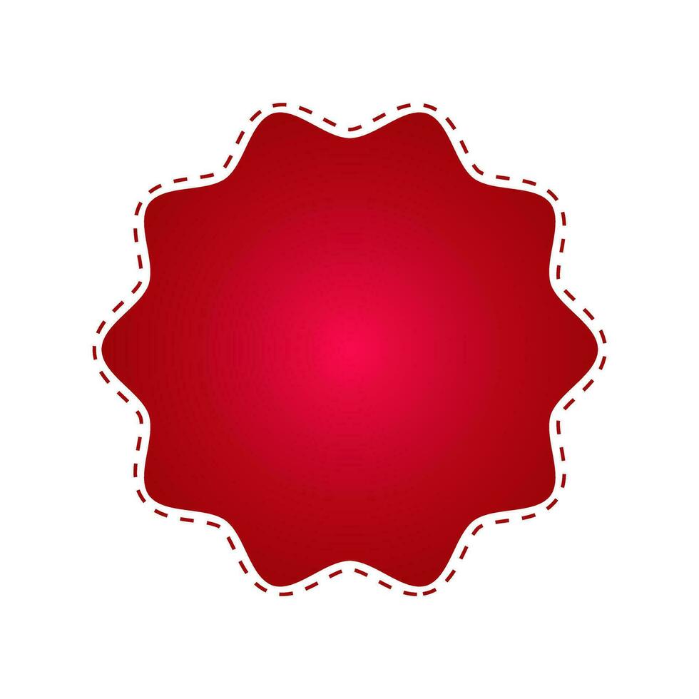 abstract beautiful red labels shapes for design vector