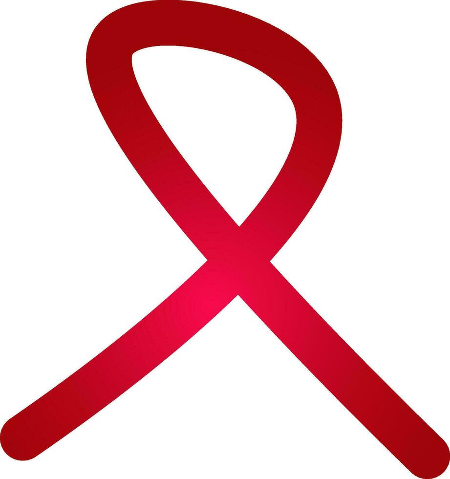 abstract red ribbon for design vector