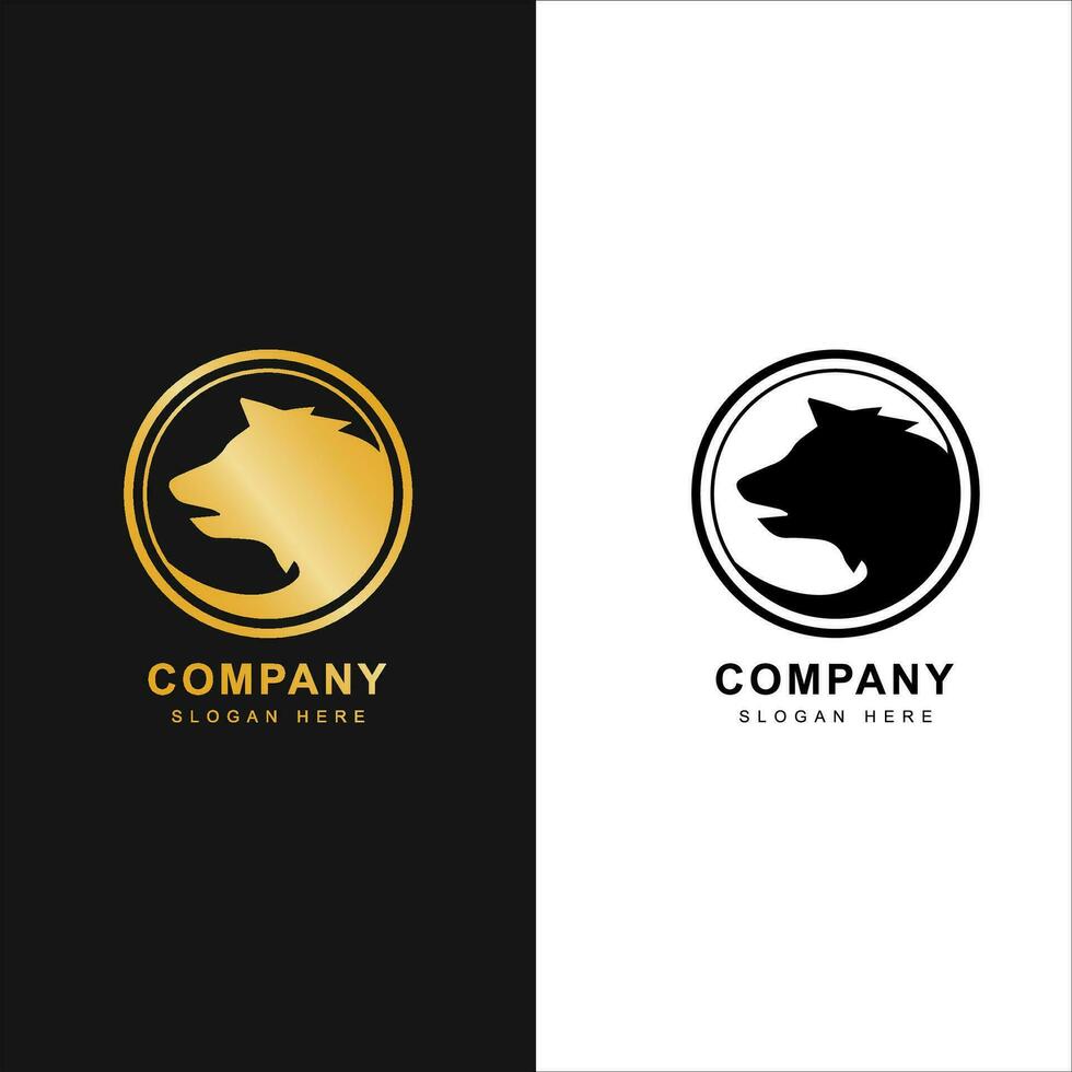 wolf logo, wolf animal, animal logo. vector