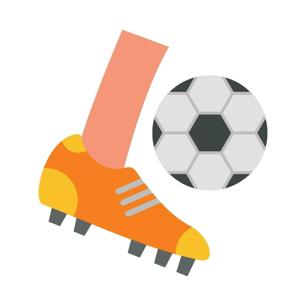 Football Shot Vector Flat Icon For Personal And Commercial Use.