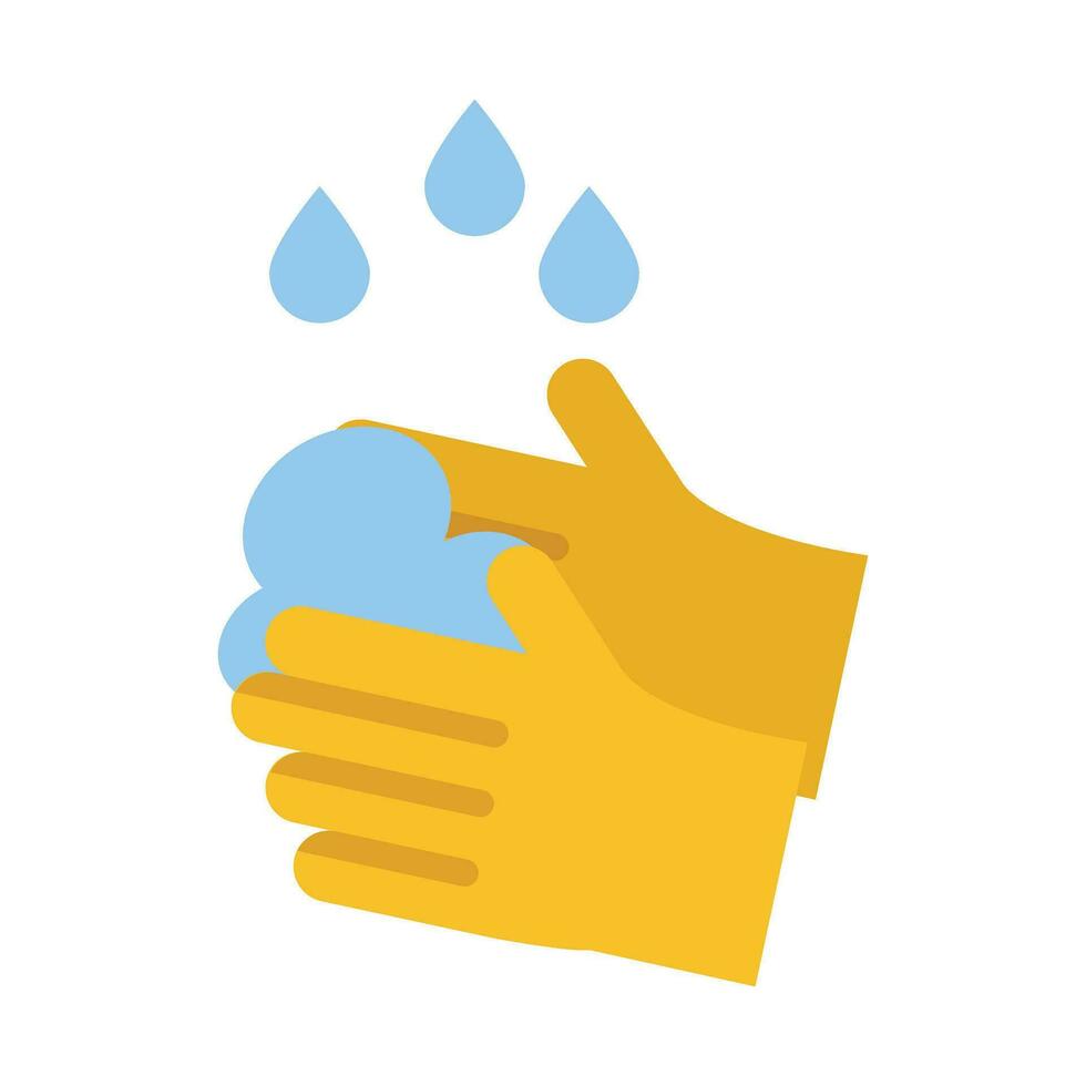 Washing Hands Vector Flat Icon For Personal And Commercial Use.