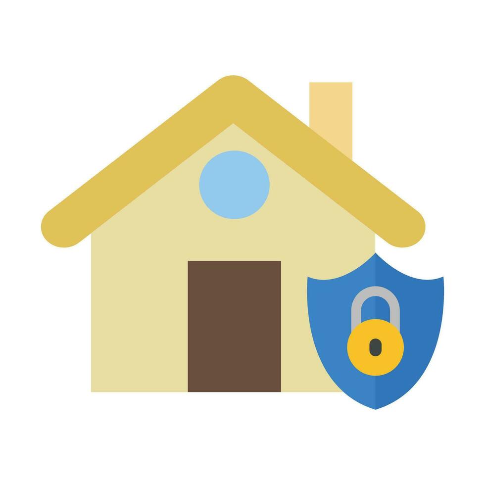 House Protection Vector Flat Icon For Personal And Commercial Use.