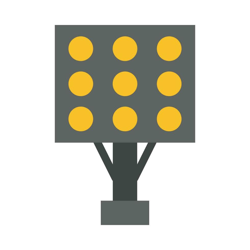 Stadium Lights Vector Flat Icon For Personal And Commercial Use.