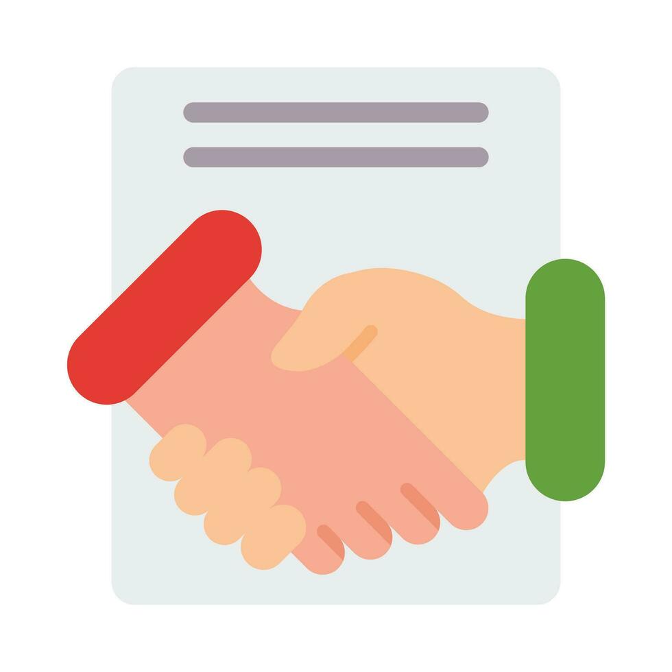 Contract Vector Flat Icon For Personal And Commercial Use.