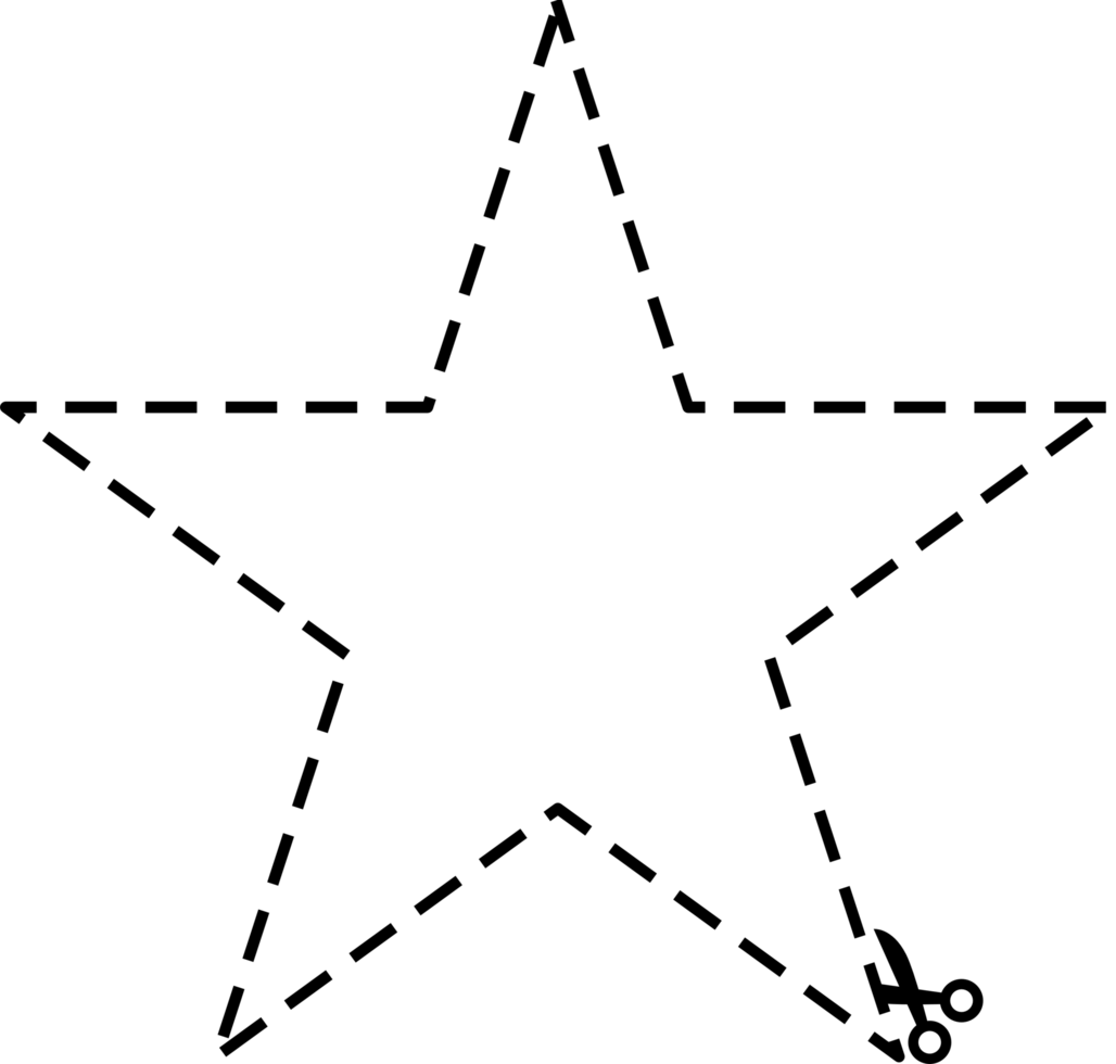 Cut here shapes line png