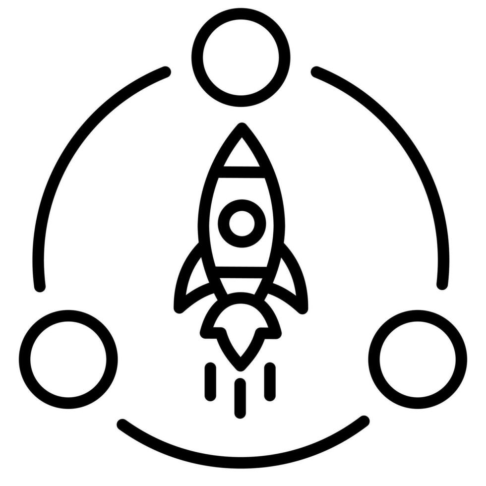 Lean Startup Icon line vector illustration