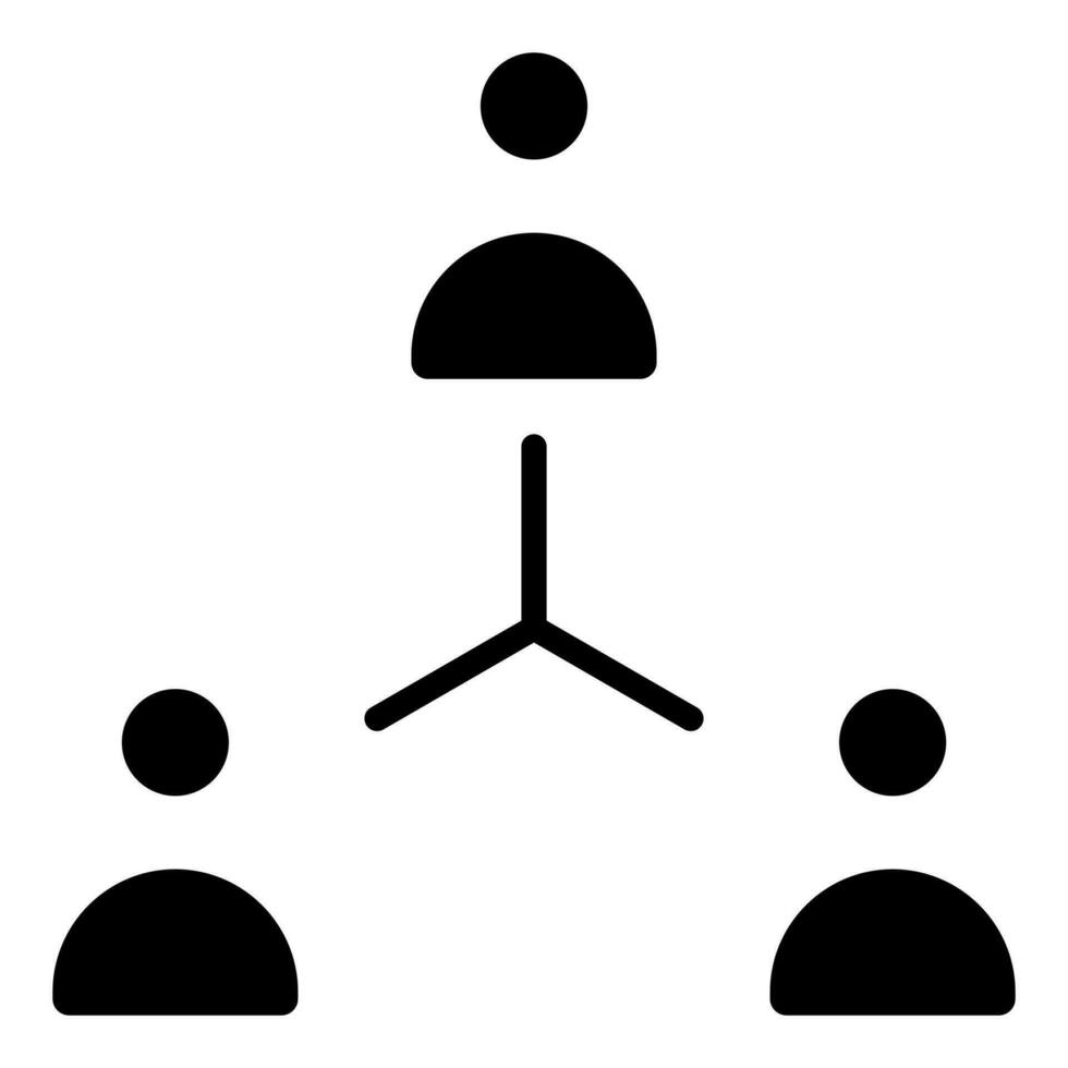 Stakeholder Coordination Icon line vector illustration