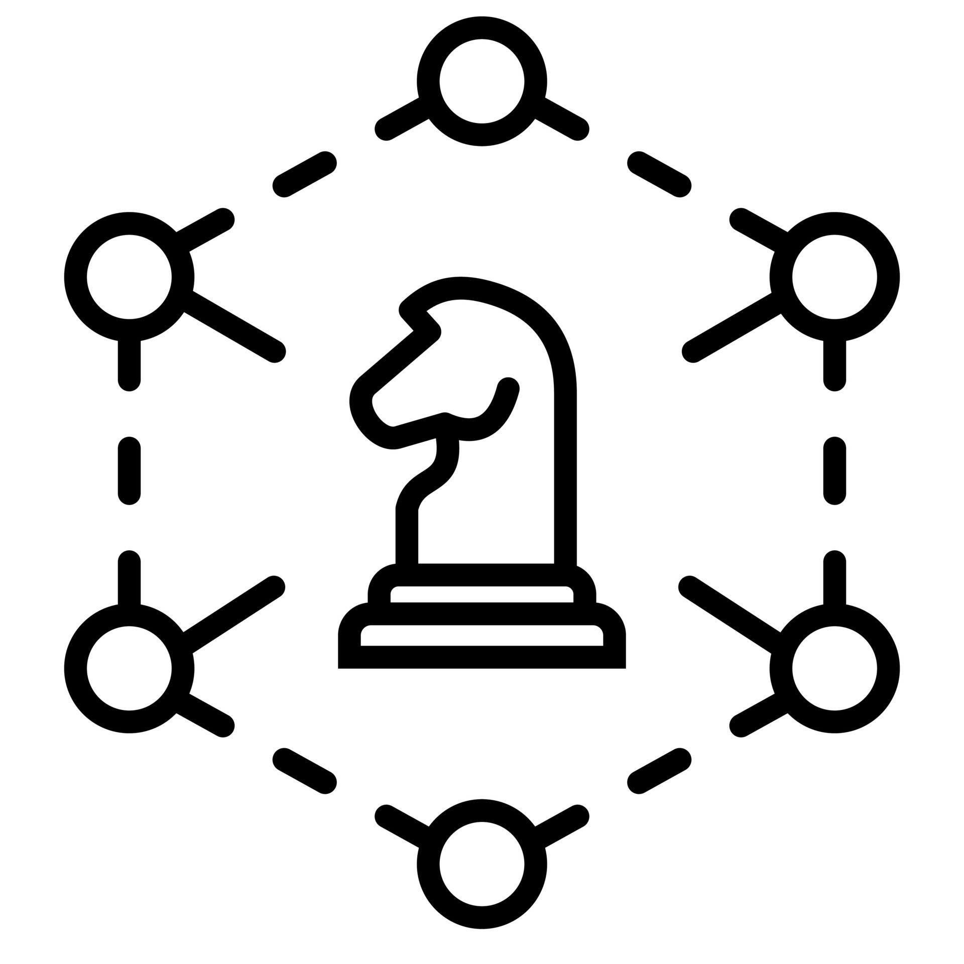 Strategy Alignment icon line vector illustration 35946877 Vector Art at ...