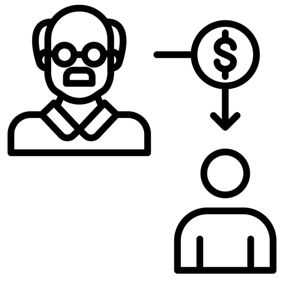 Inheritance Planning icon line vector illustration 35946924 Vector Art ...