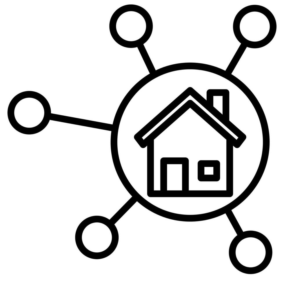 Building Connections icon line vector illustration 35946932 Vector Art