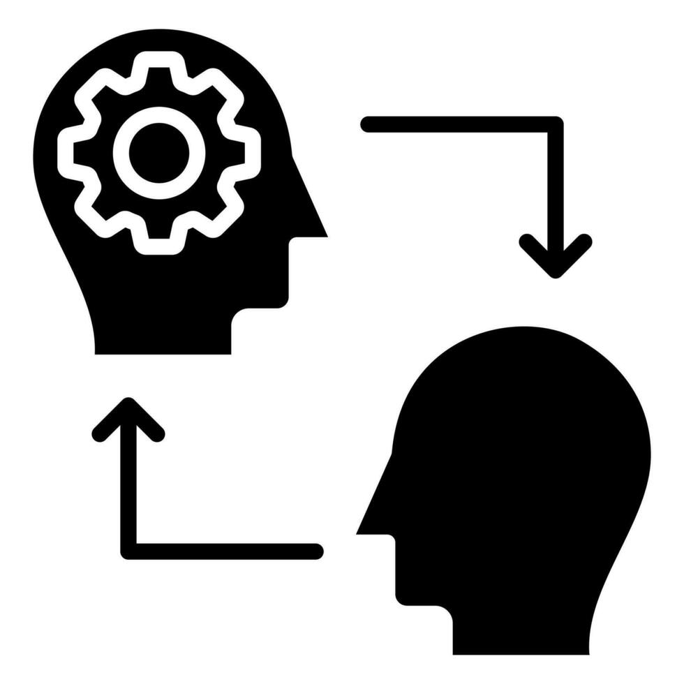 Skills Transfer icon line vector illustration
