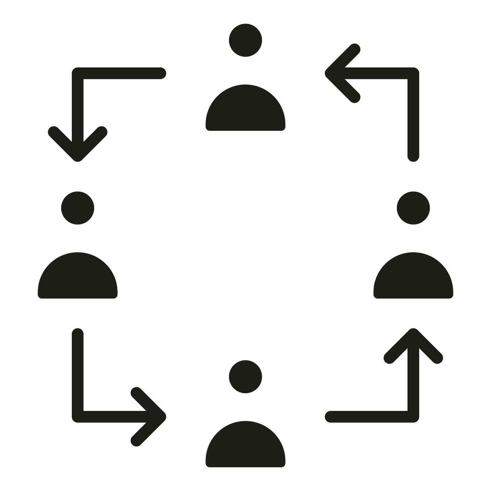 Group Dynamics icon line vector illustration