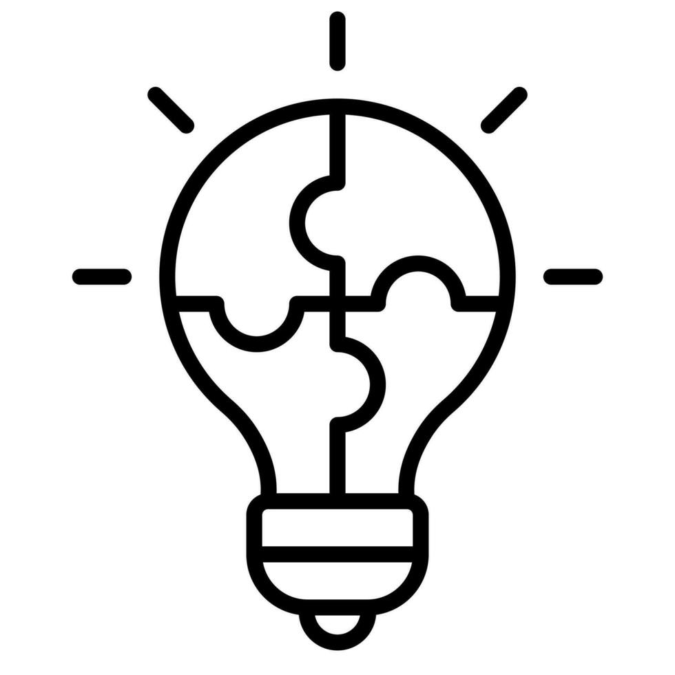 Problem Solving icon line vector illustration