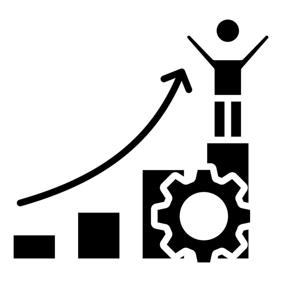 liderazgo desarrollo icono línea vector ilustración